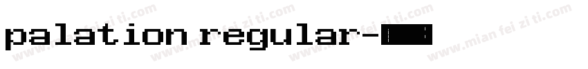 palation regular字体转换